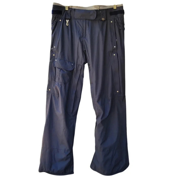 686 Women's Medium Navy Blue Snowboarding Snow Winter Pants *Flawed* - Picture 1 of 9